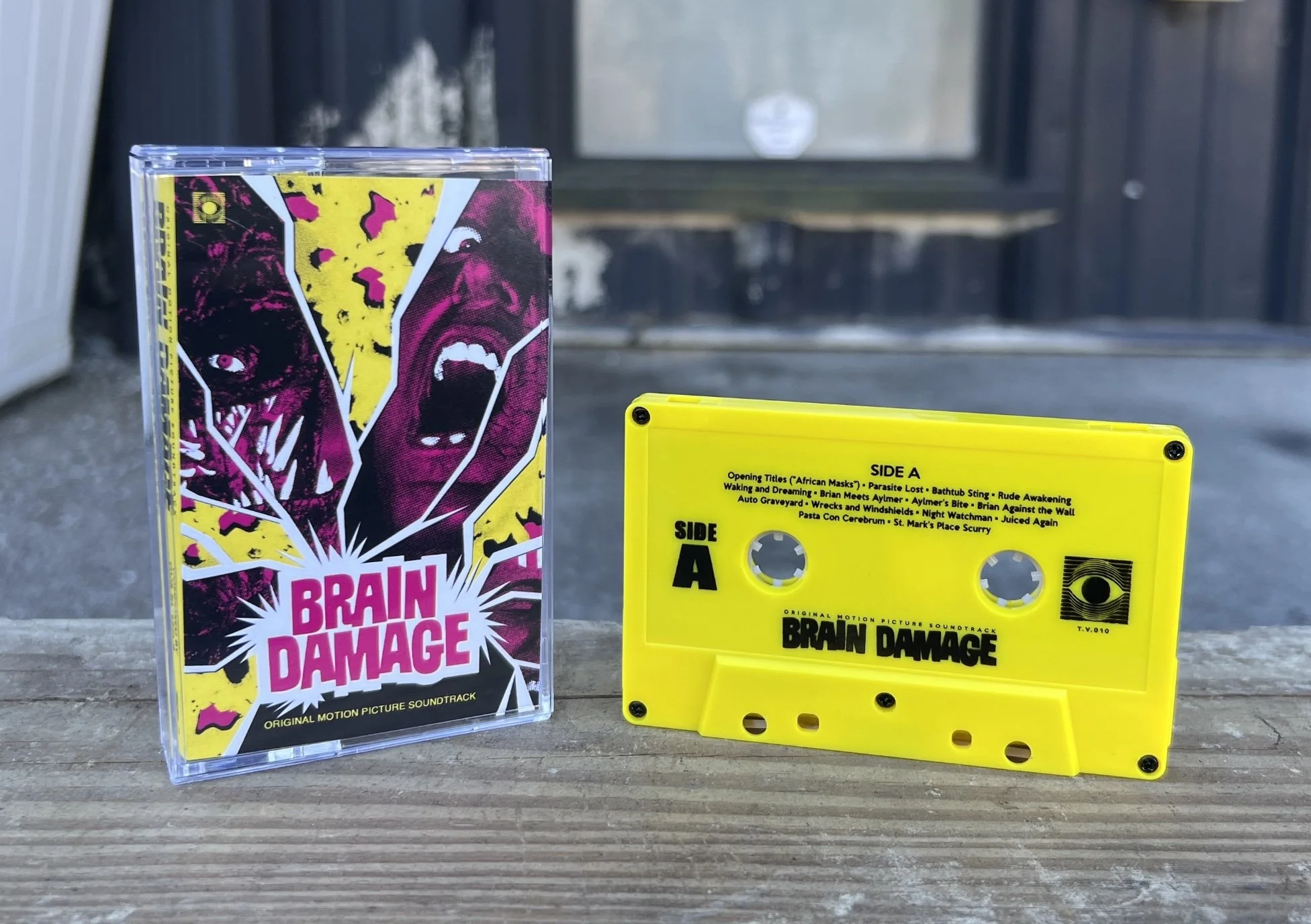 BRAIN DAMAGE OST (1988) CASSETTE — Terror Vision Records and Video